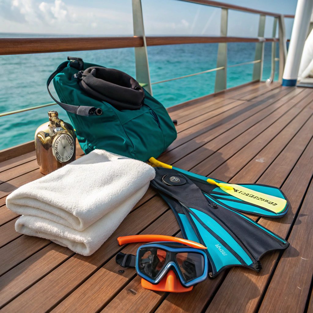 Snorkeling equipment ready