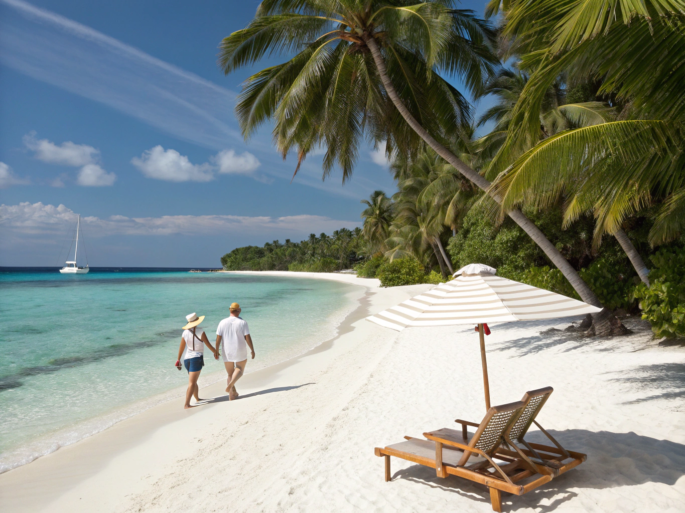 White sand beach